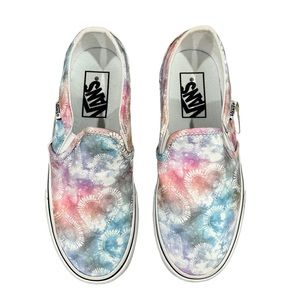 Vans Asher Heart Tie Dye Slip On Sneakers